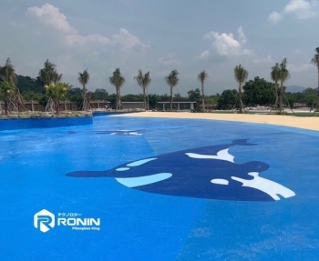 Chống thấm FRP Bể bơi nhân tạo Công viên nước Thanh Long - Khu vui chơi Lâm Viên Núi Cấm - An Giang