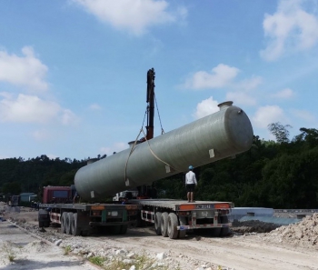 Cung cấp Bồn xử lý nước thải Module hợp khối  Composite cho nhà máy Thanh Sơn - Quảng Ninh